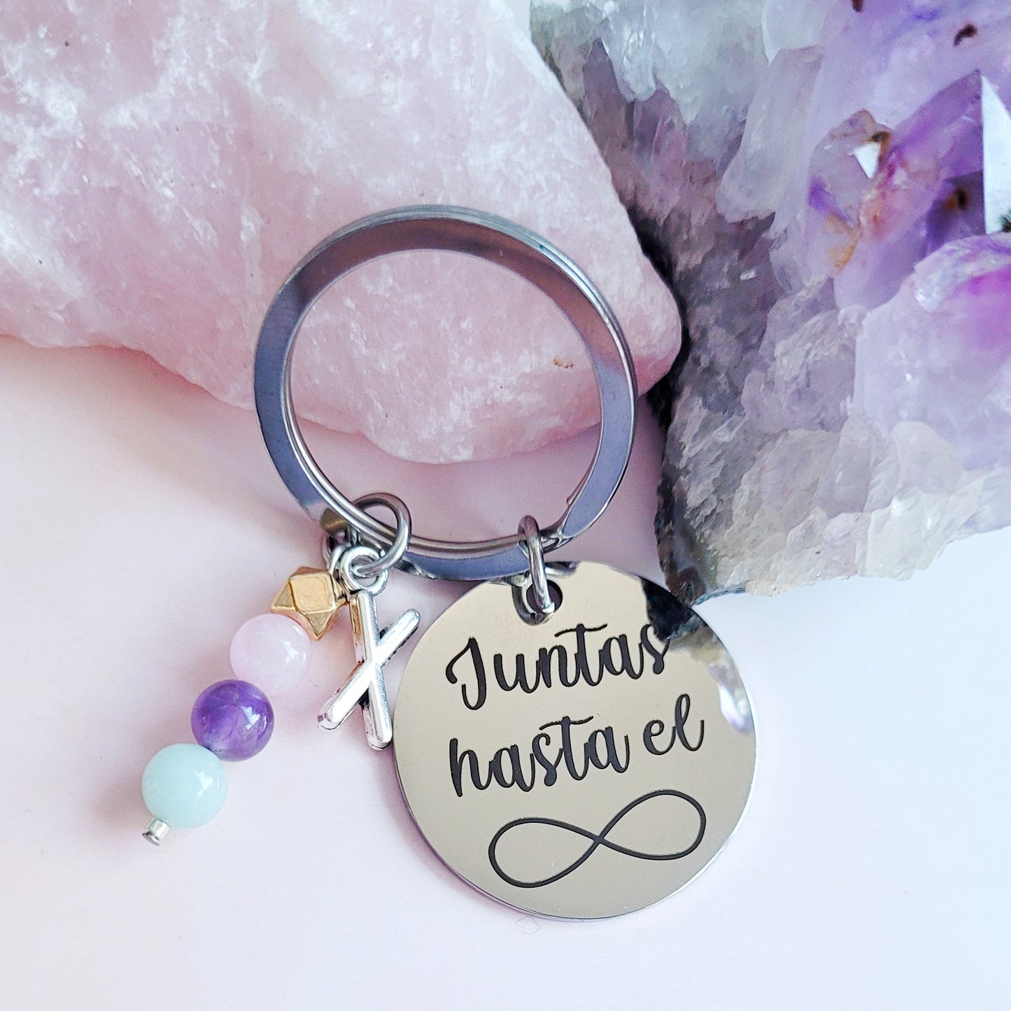 Llavero "Juntas hasta el infinito"